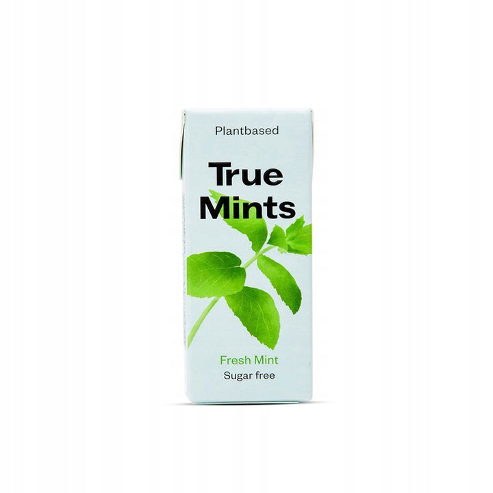 True Mints prírodné pastilky bez cukru s príchuťou mäty 13g