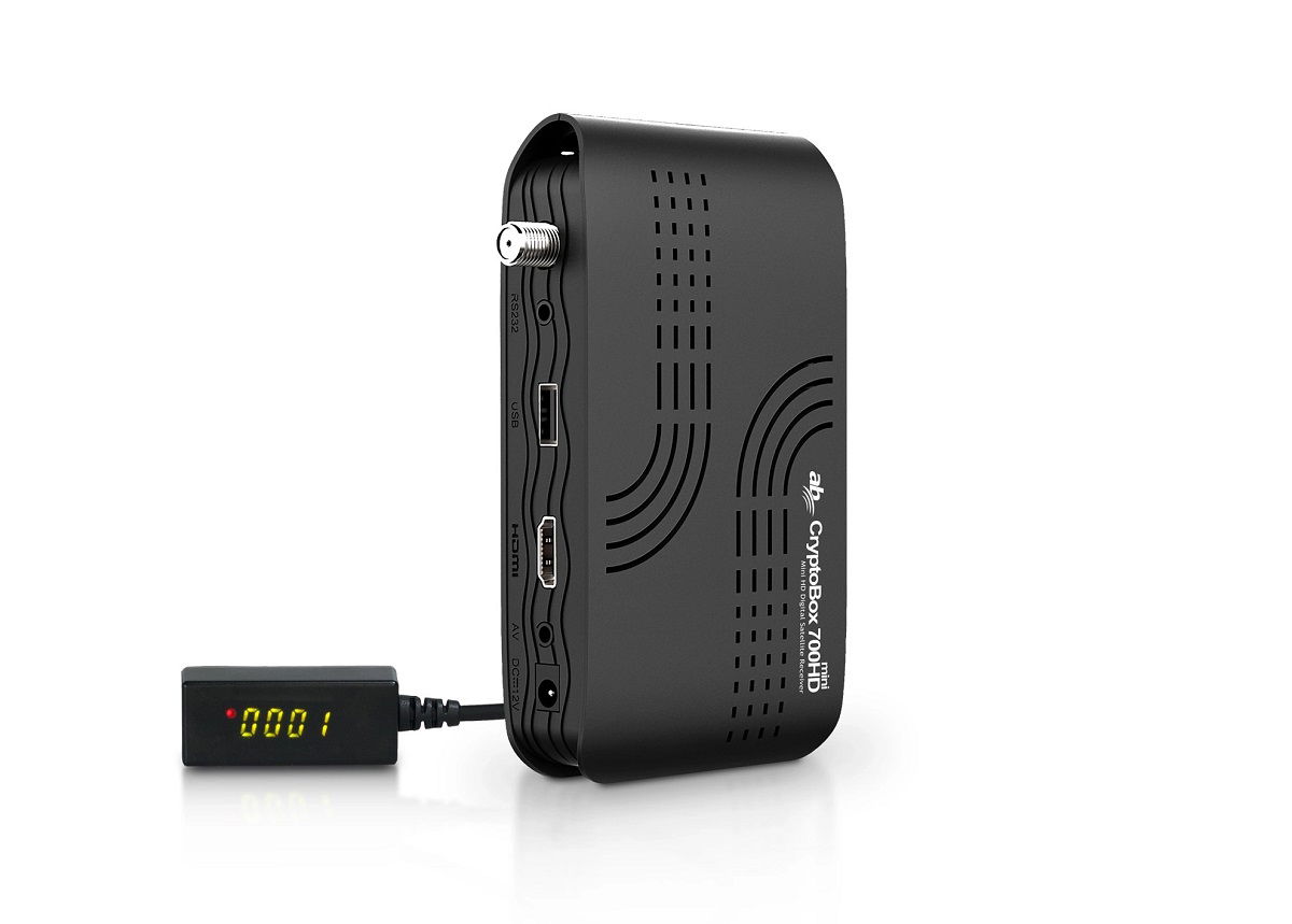 Tuner CryptoBox Ab 700HD Mini DVB-S2 FullHD H.265 Cccam Fastscan Pl