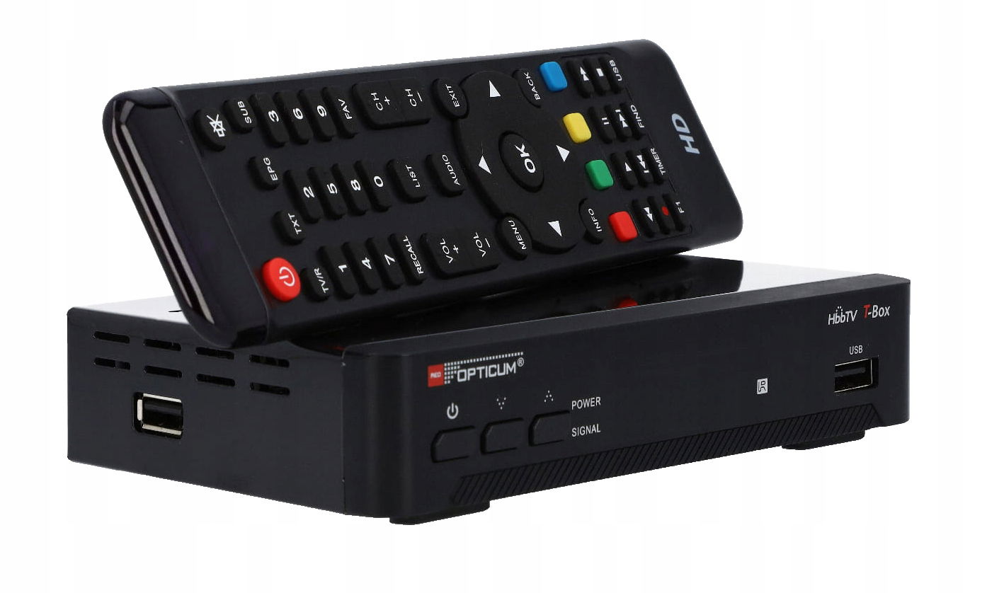 Tuner DVB-T2 Opticum T-box HbbTV