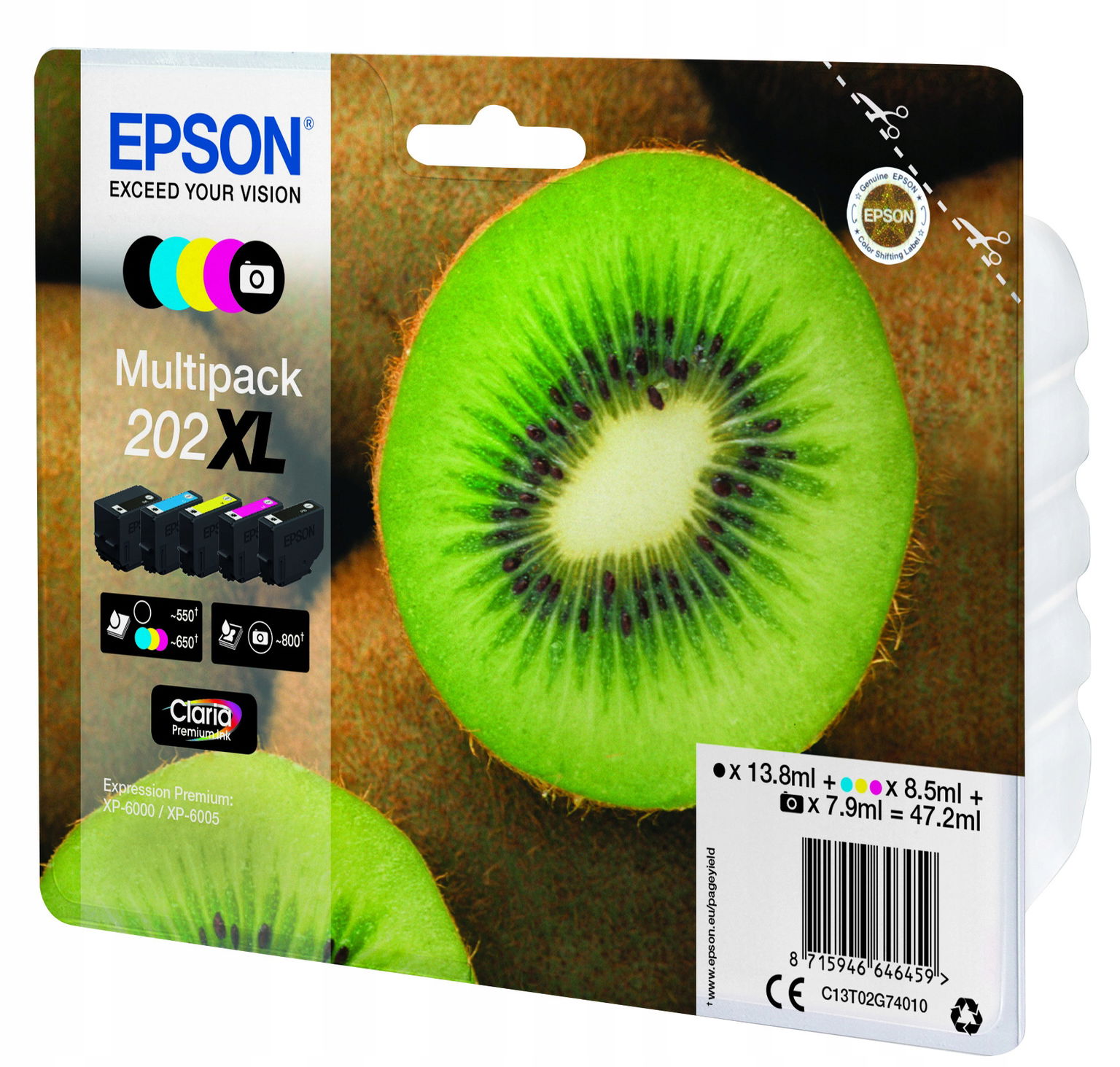 Tusz Epson 202XL C13T02G74010 sada