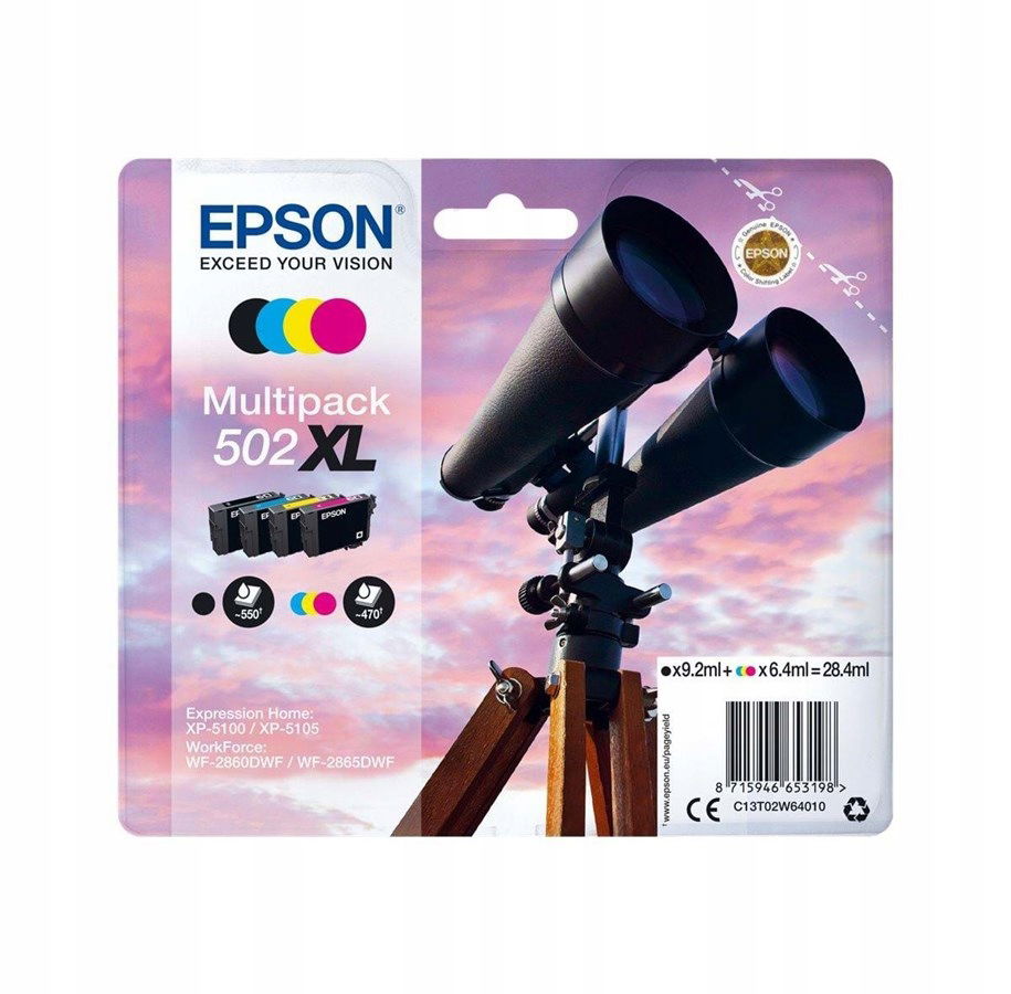 Tusz Epson 502XL C13T02W64010 sada