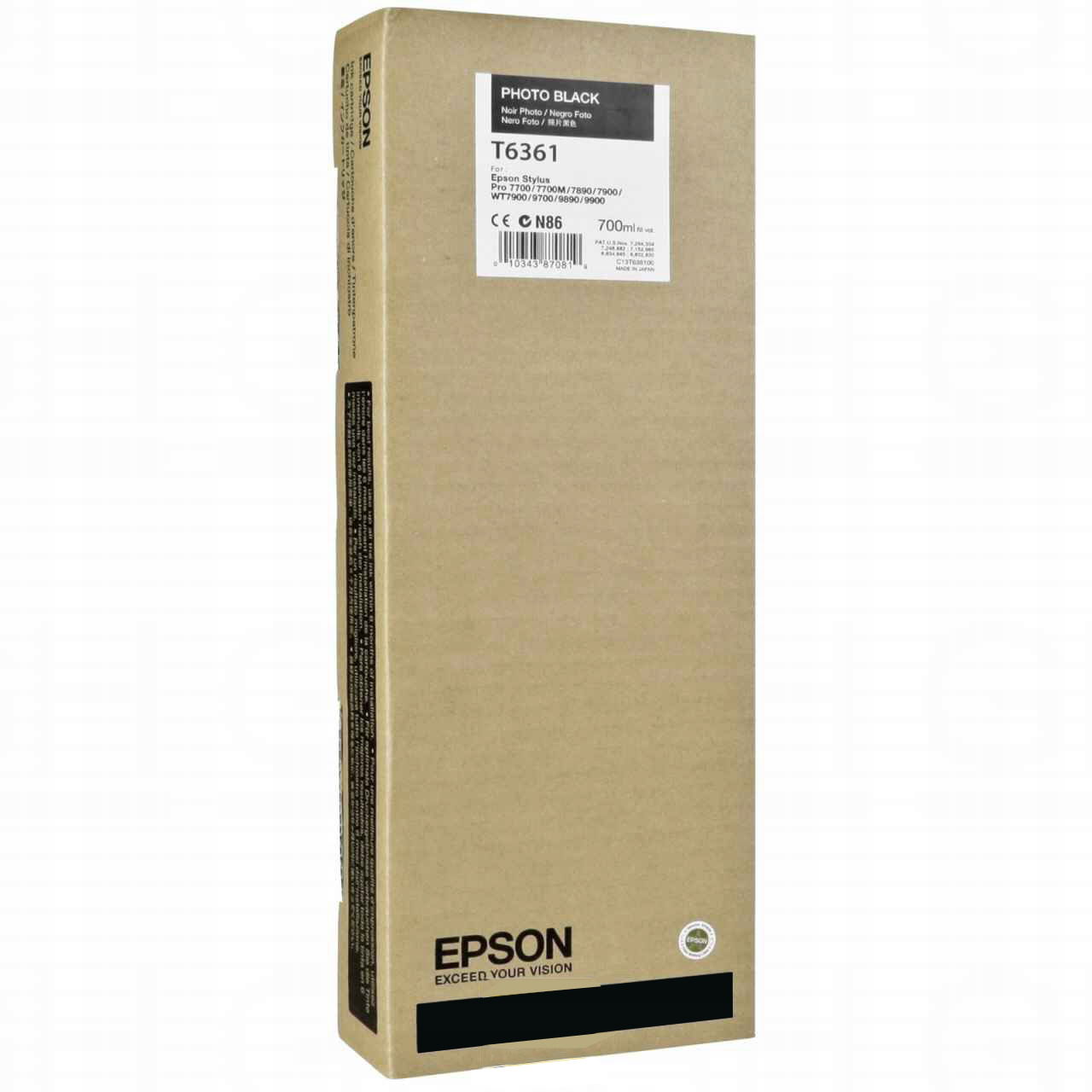 Tusz Epson T6361 C13T636100 čierny (black)