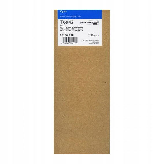 Tusz Epson UltraChromeXD pre SC-T3000/T5000/T7000 700 ml cyan