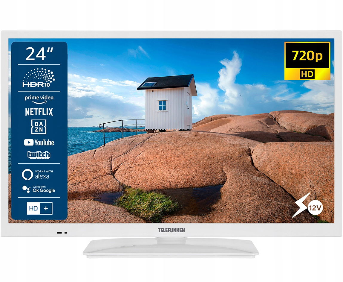 Tv Do Kampera 12V Smart Tv WiFi DVB-T2 Hevc