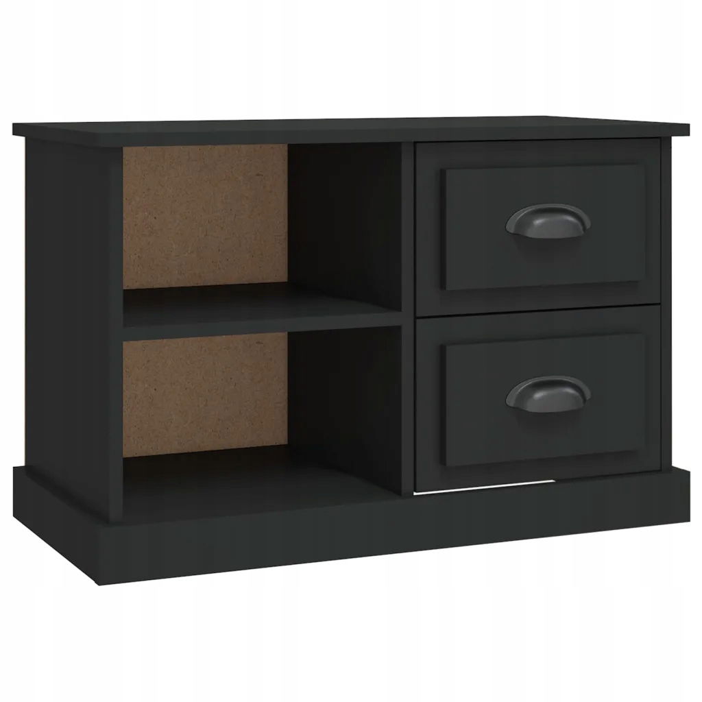 Tv skrinka, čierna, 73x35,5x47,5 cm, materiál