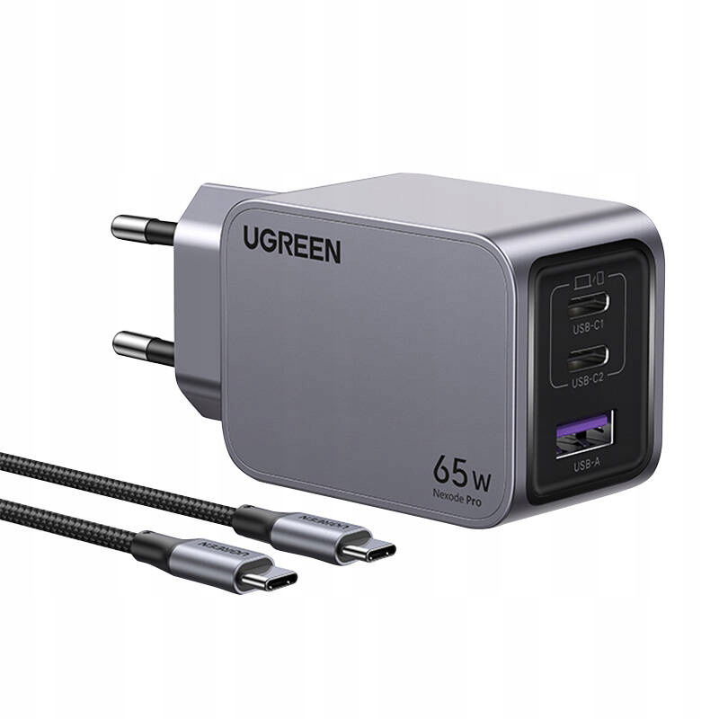 Ugreen Nabíjačka Sieťová 65W Nexode Pro Pre Android Iphone S Káblom 1.5M