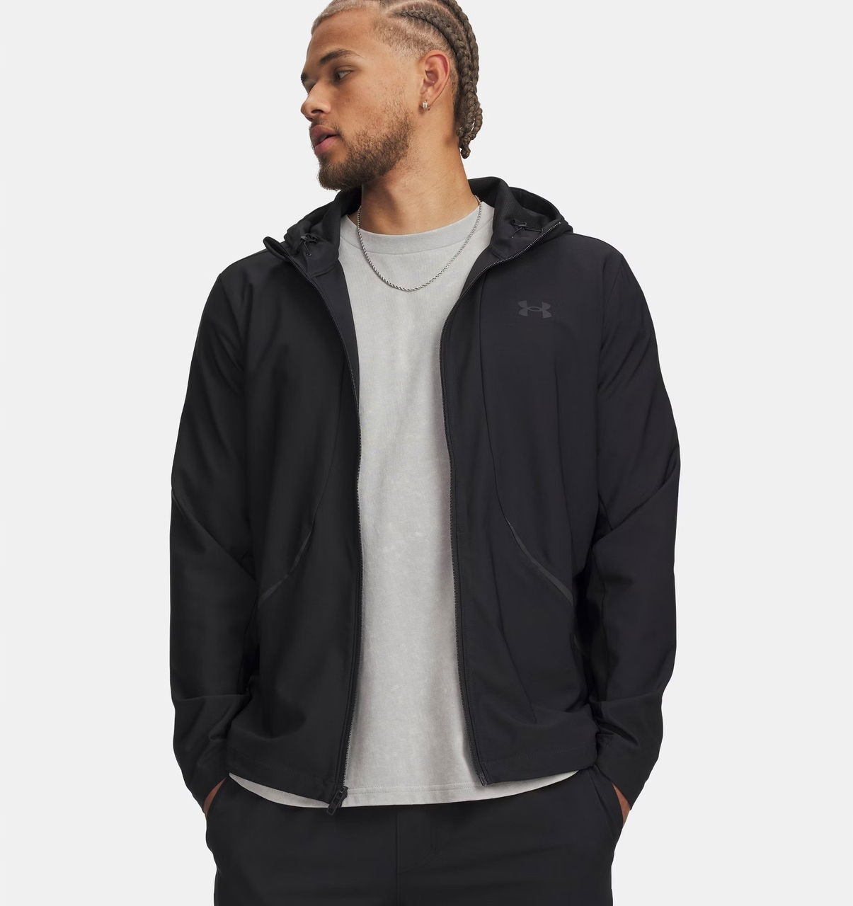 Under Armour Bunda Pánska Unstoppable Woven Black L