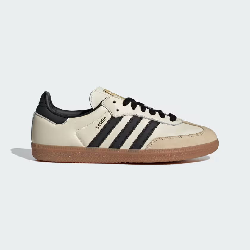 Unisexové topánky Adidas Samba Og ID0478 krémové kožené 37 1/3 retro
