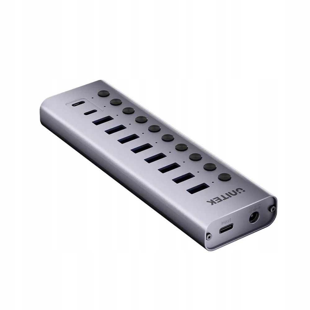 Unitek Usb Hub C/usb A 10v1 5Gbps, 8x Usb A, 2x Usb C s konektormi portov