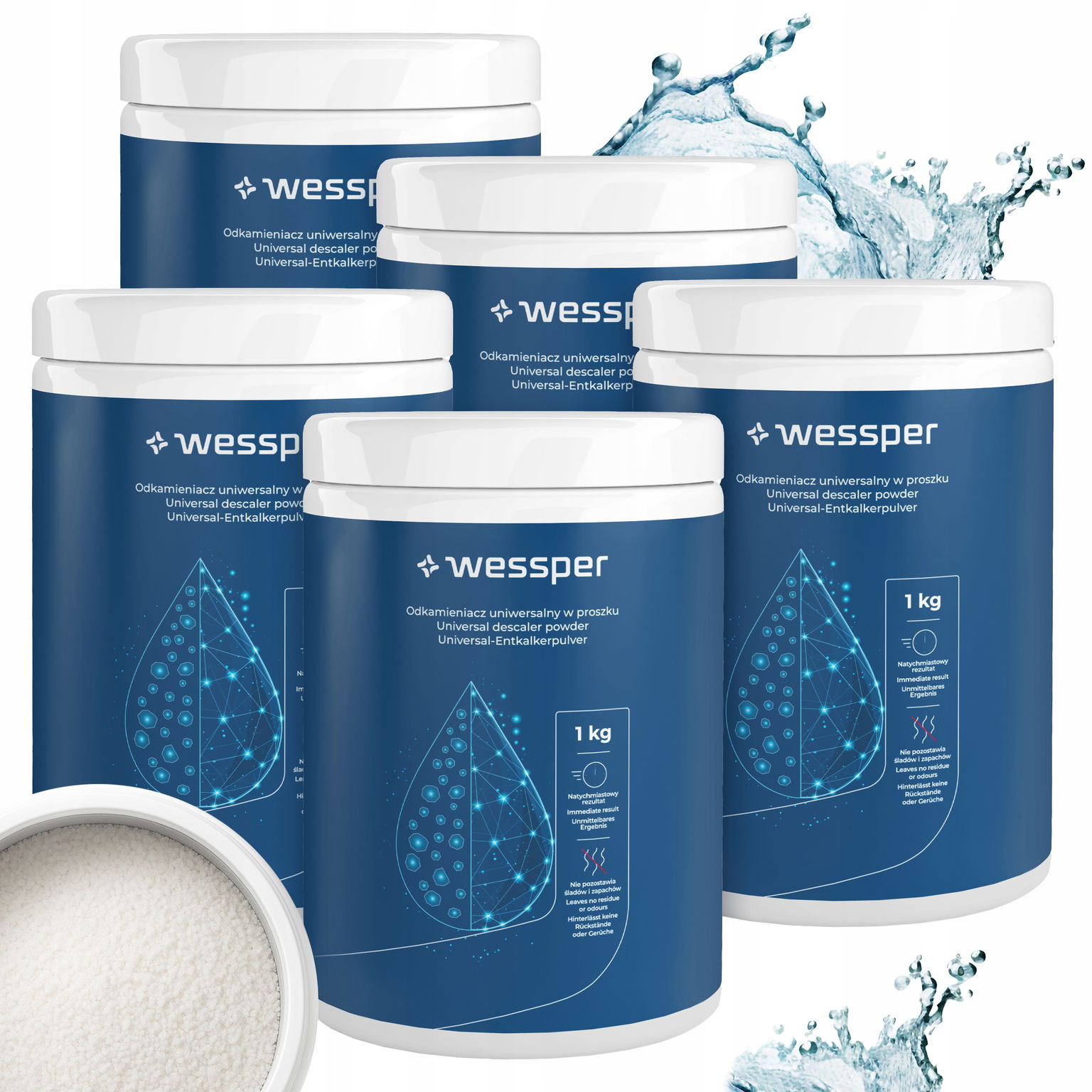 Univerzálny odvápňovač v prášku Wessper – do umývačky riadu a kávovaru 5 kg