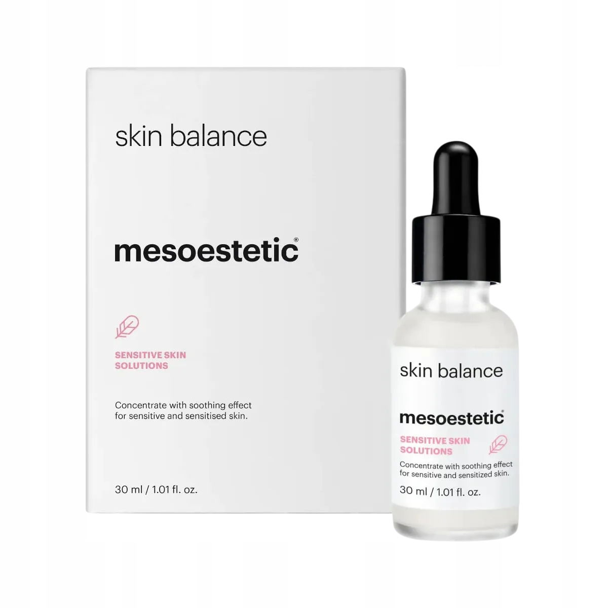 Upokojujúce sérum pre pokožku s Mesoestetic erytémom Skin Balance