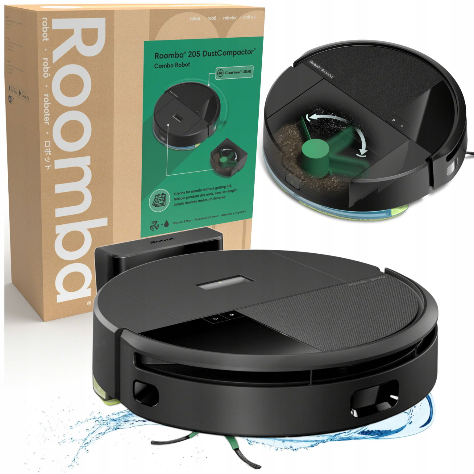 Upratovací Robot iRobot Roomba 205 DustCompactor čierny