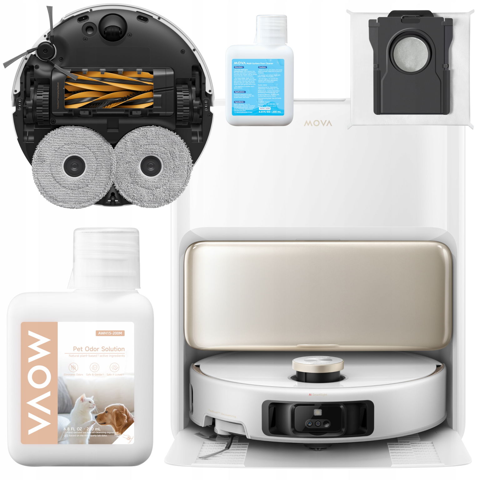 Upratovací Robot Mova V50 Ultra biely