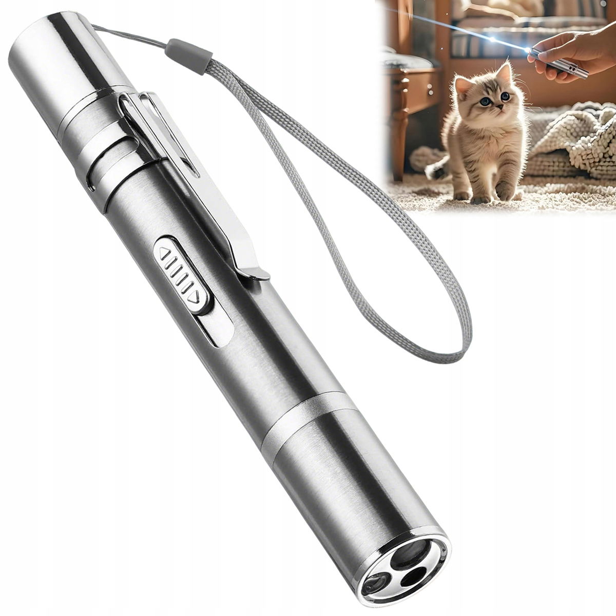 Usb laserové ukazovátko Baterka Hračka pre mačky nabíjaná Uv laserom