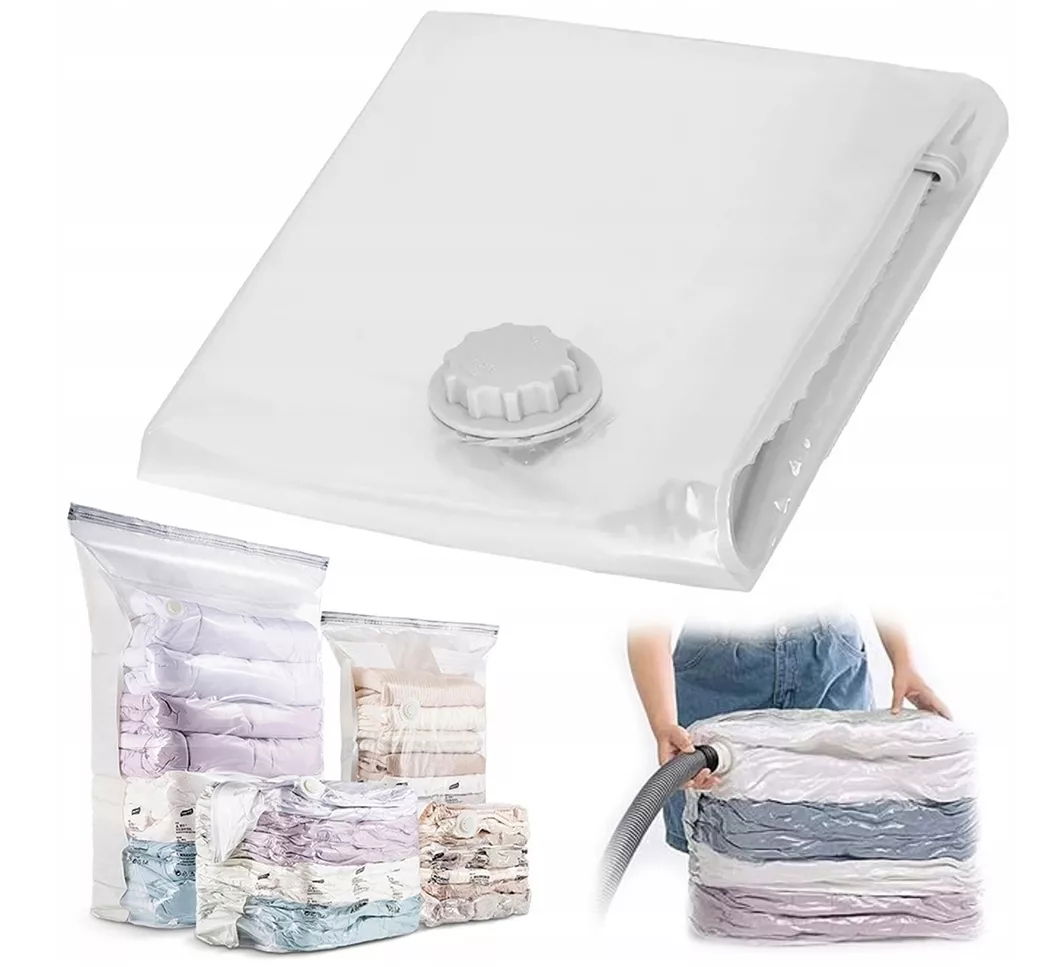 Vákuové Vrece Cestovná taška Vacuum na oblečenie Posteľná bielizeň Oblečenie 50x60 cm