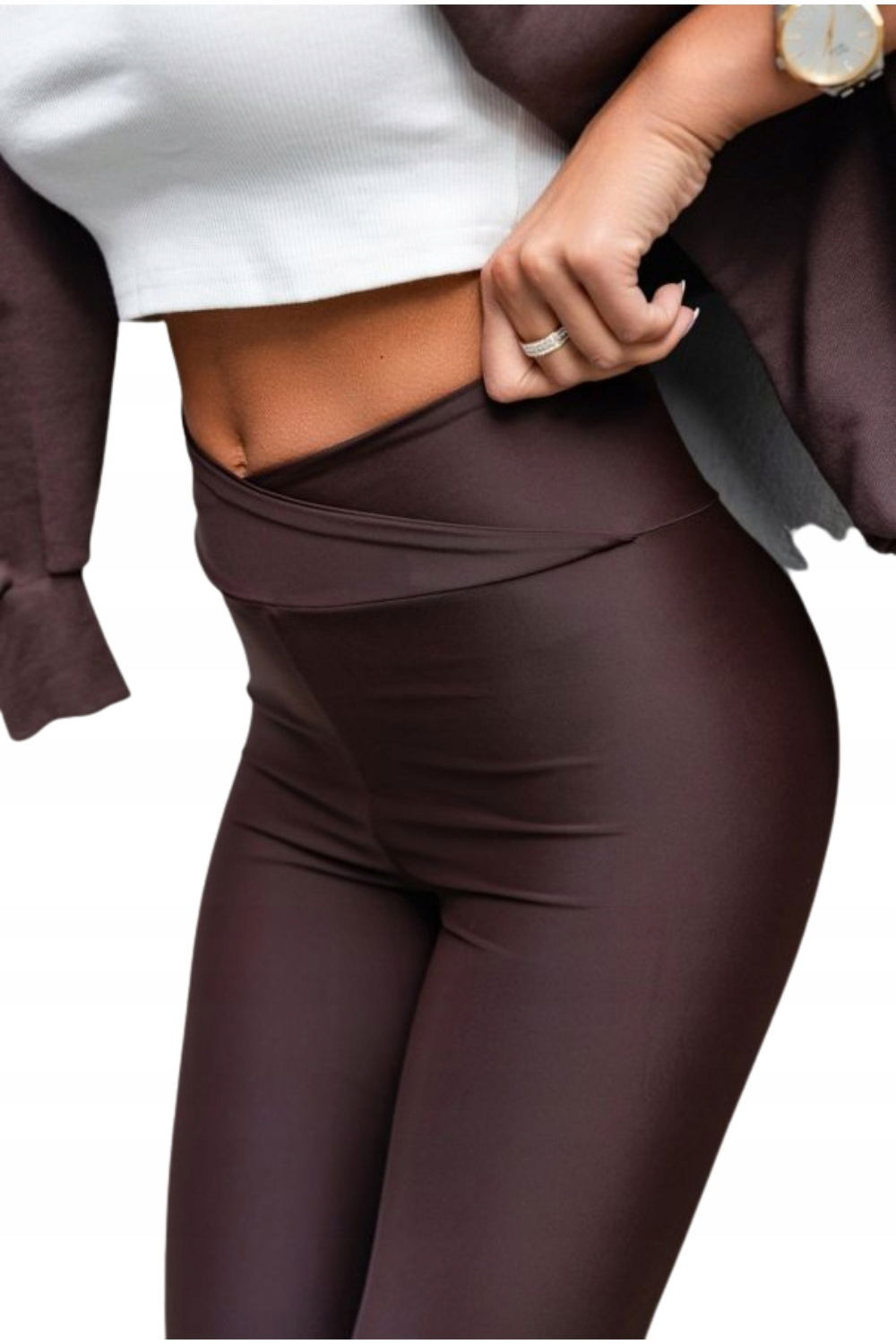 Veľmi Elastické Push-up Legíny S Čokoládou 50