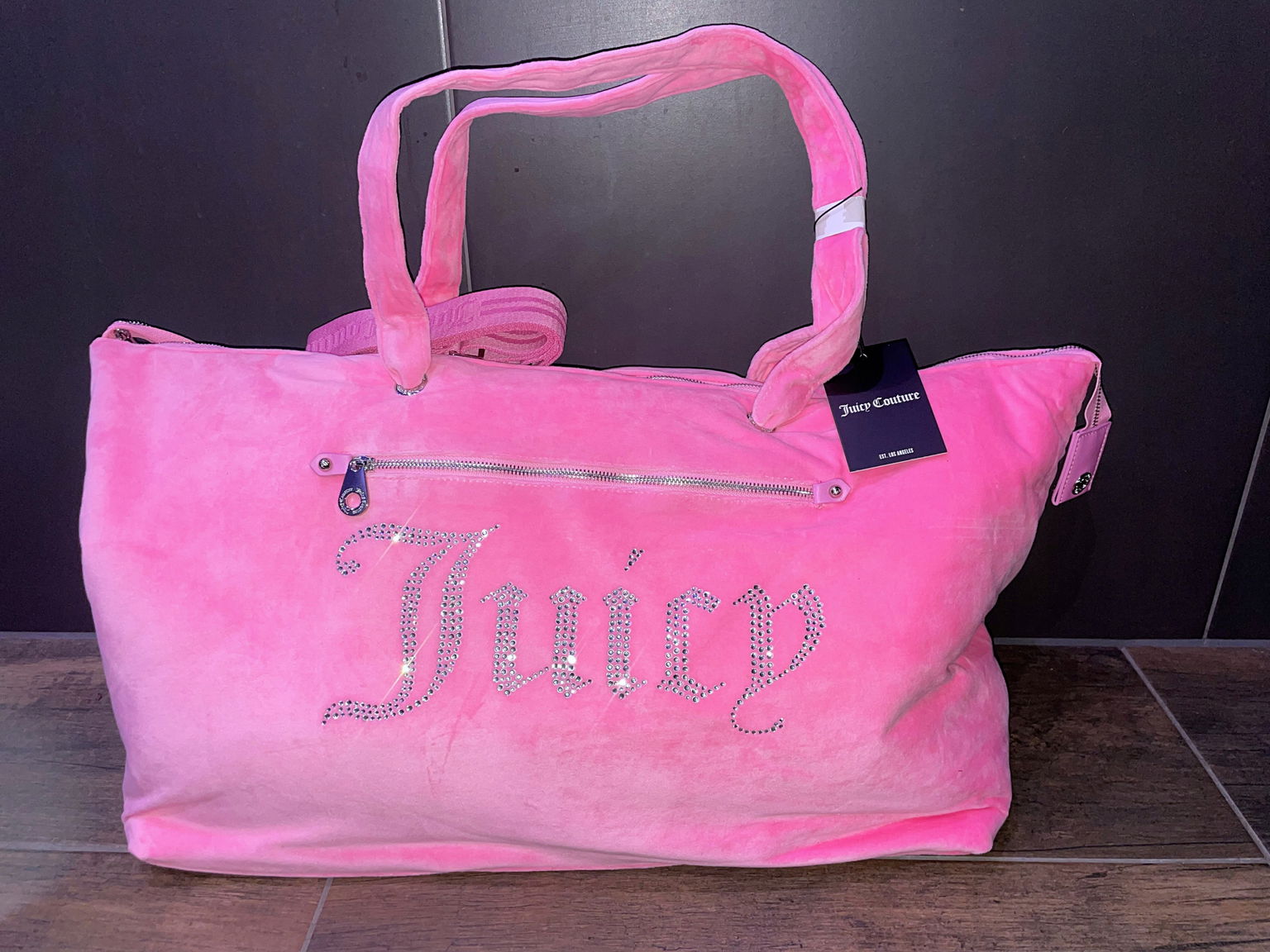 Velúrová Víkendová Cestovná Taška Juicy Couture