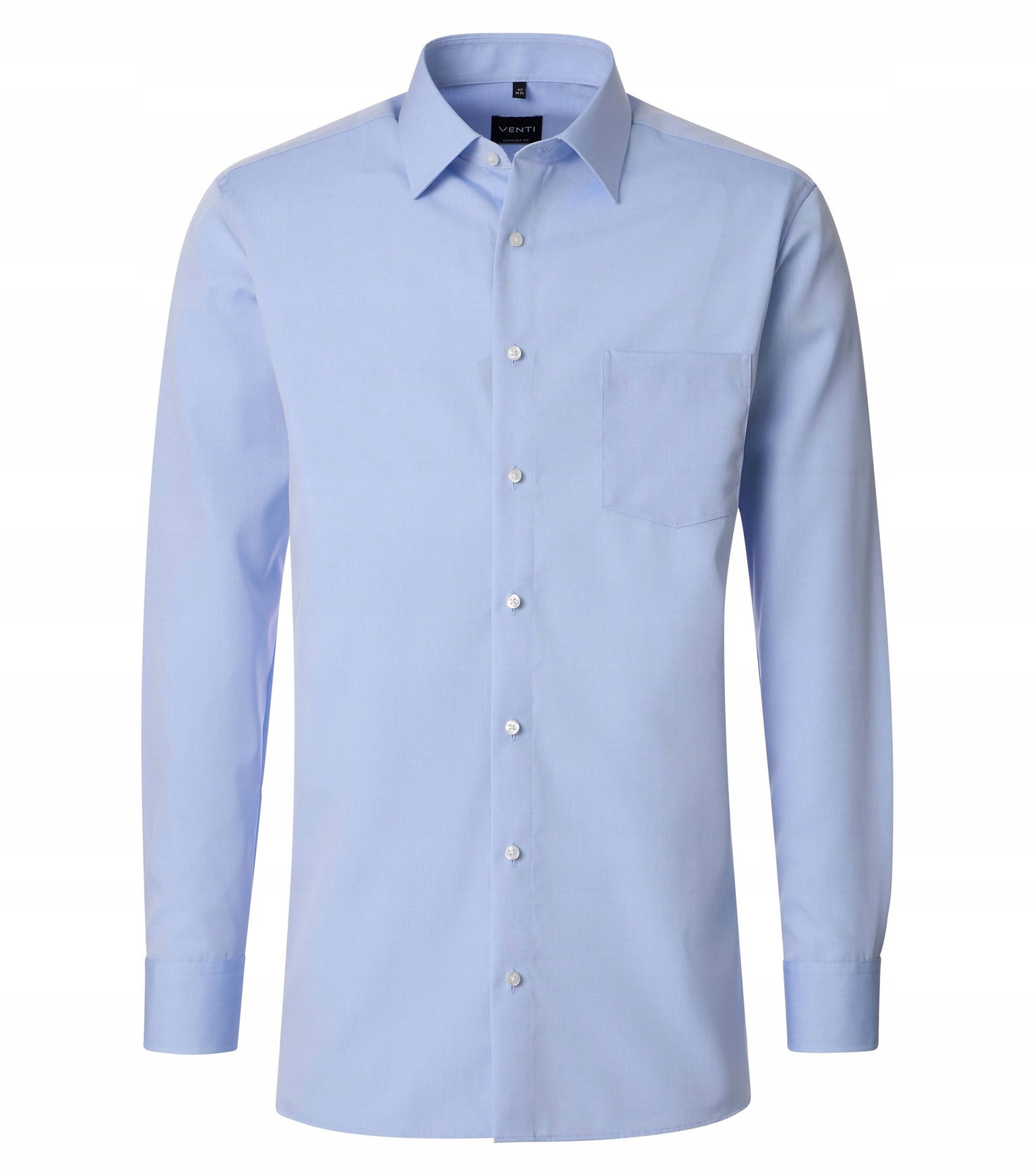 Venti Veľká Veľkosť Obchodná Bavlnená Košeľa Modrá 2XL 46 144 cm