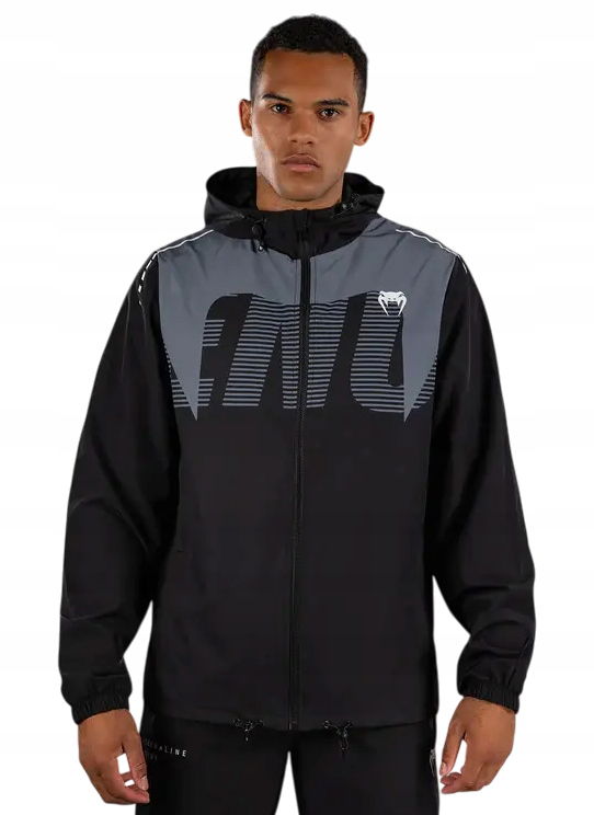 Venum Tréningová bunda Track Jacket Adrenaline Čierna/Sivá L