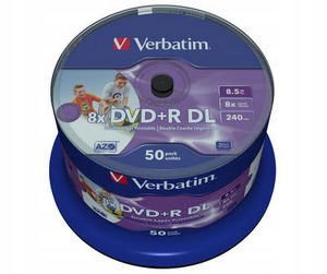 Verbatim 43703 DVD disk 8,5 Gb Dvd-r 50 ks