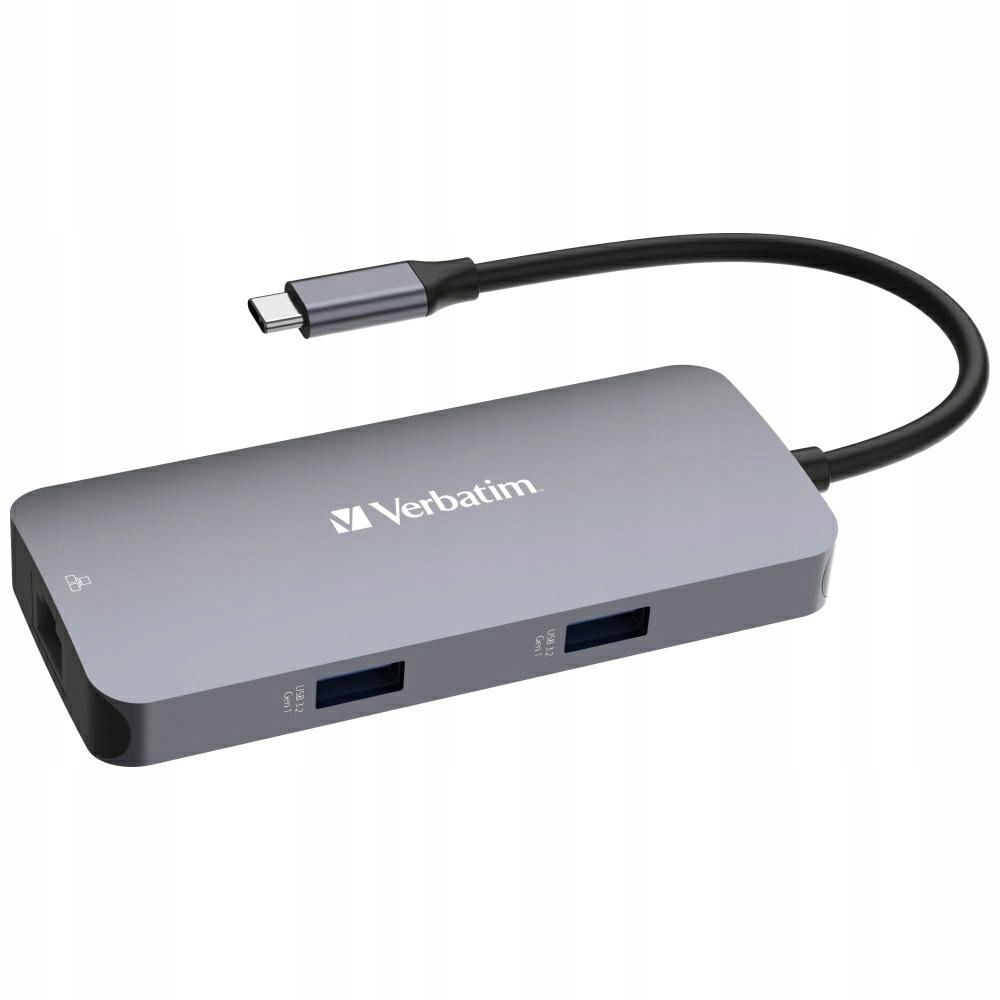 Verbatim Adaptér Hub Usb-c Hdmi/usb-c /Eternet/2xUSB-A 3.0 hliníkový/al