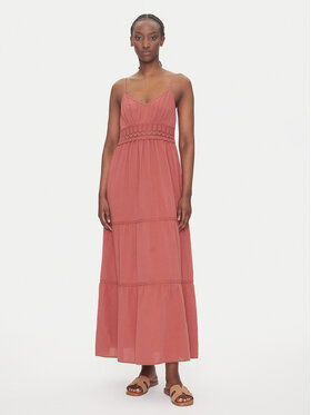 vero moda Dámske letné šaty Vero MODA-10324588 Marsala Červená