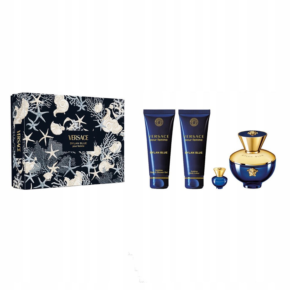 Versace Dylan Blue Edp 100 ml 5 ml Sprchový Gél Telové Mlieko