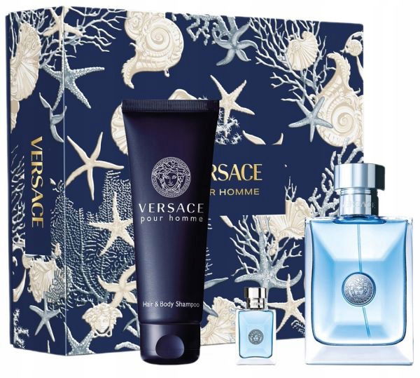 Versace Pour Homme Edt 100ml Spray Edt 5ml Sprchový Gél 150ml