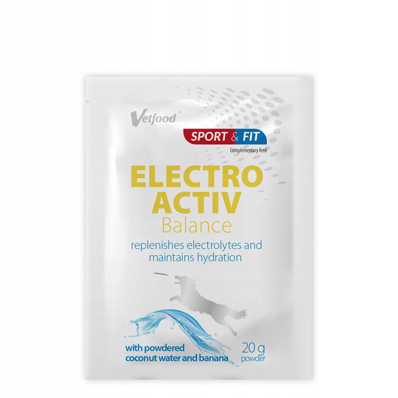 Vetfood Electroactiv Balance Banan 20 g elektrolytu pre psa a mačku
