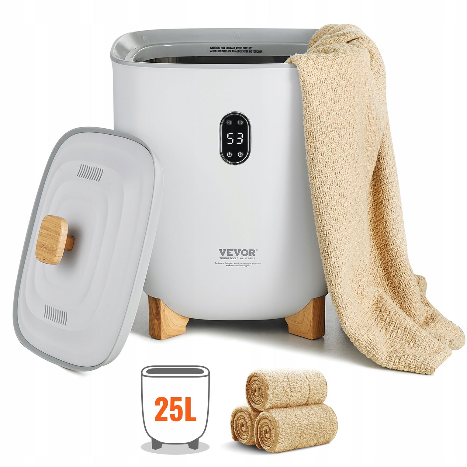 Vevor Ohrievač Uterákov 25 L S Led Časovačom, Silný A Bezpečný