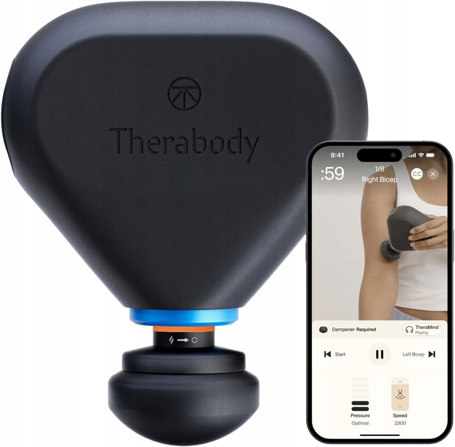 Vibračný masážny prístroj pištole Therabody Theragun Mini Plus
