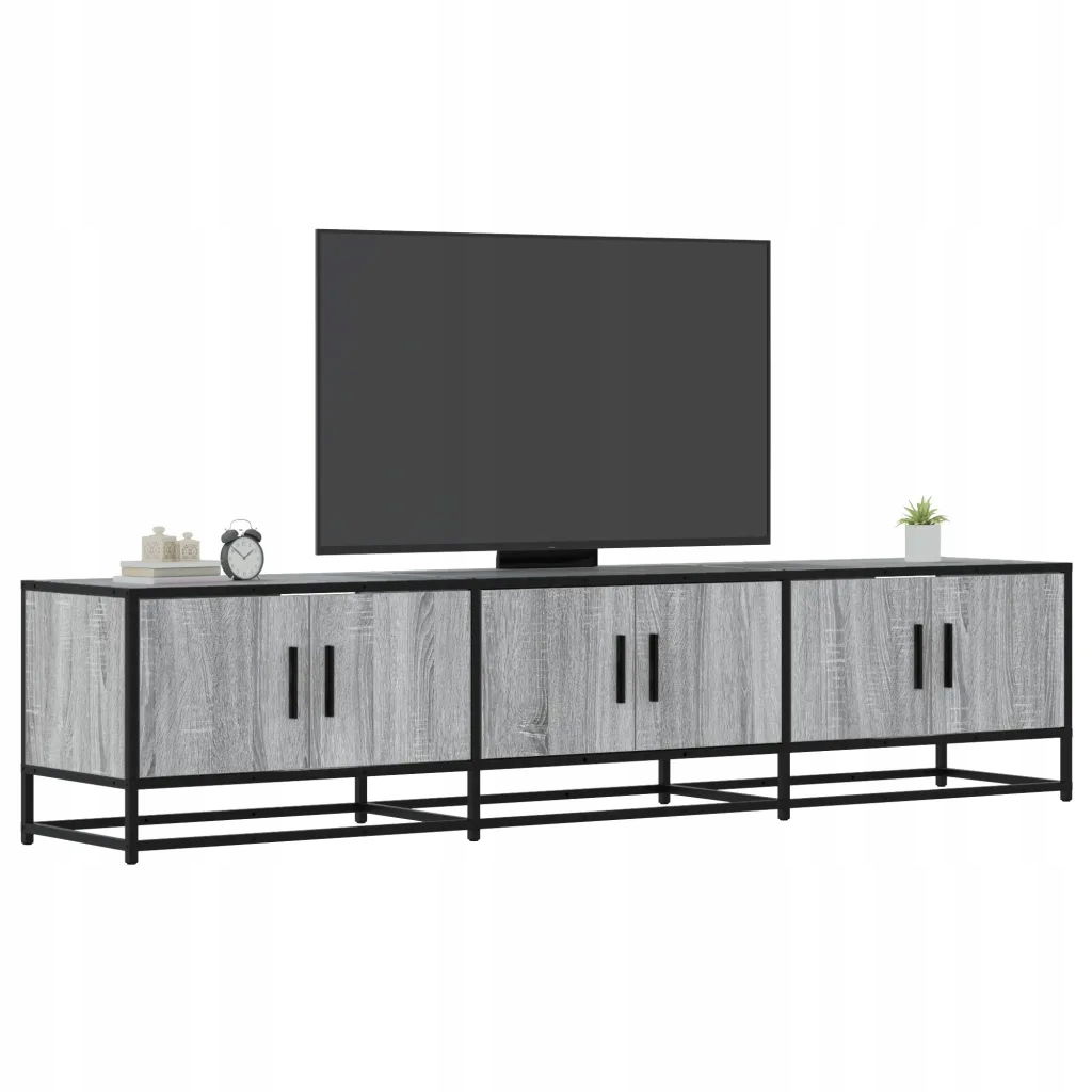 vidaXL Tv skrinka, sivý dub sonoma, 180x35x41 cm