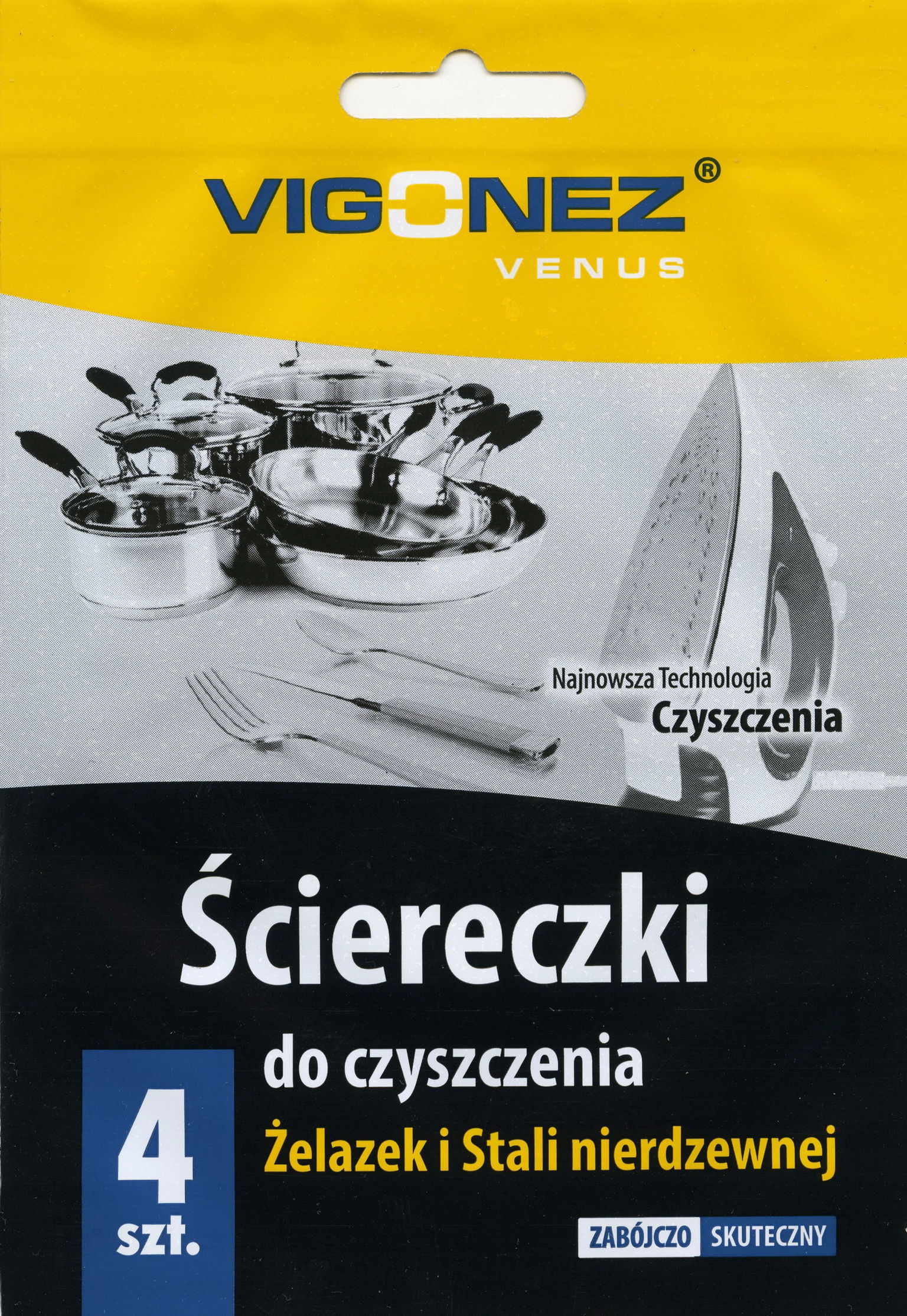 Vigonez Utierky na čistenie žehličiek a nehrdzavejúcej ocele 4 kusy