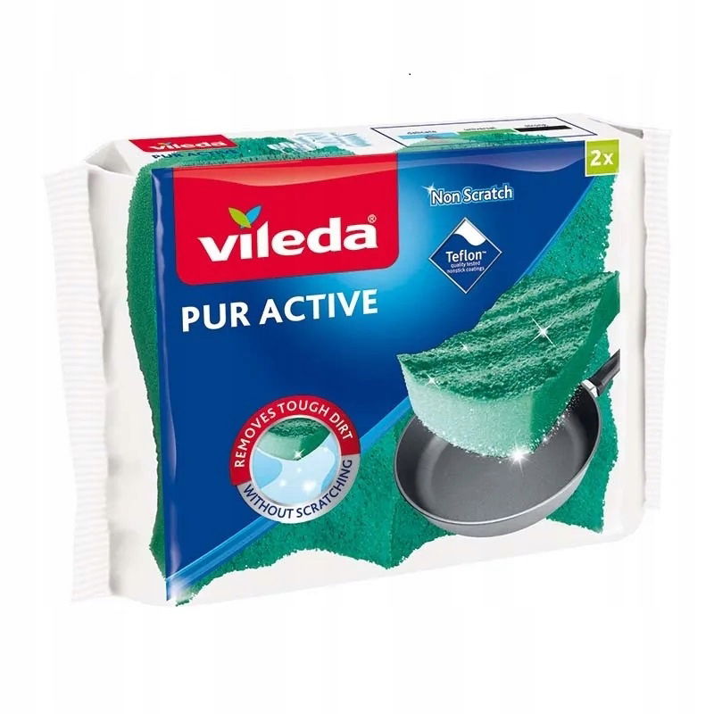 Vileda Špongia Na Nádoby Pur Active 2 Ks
