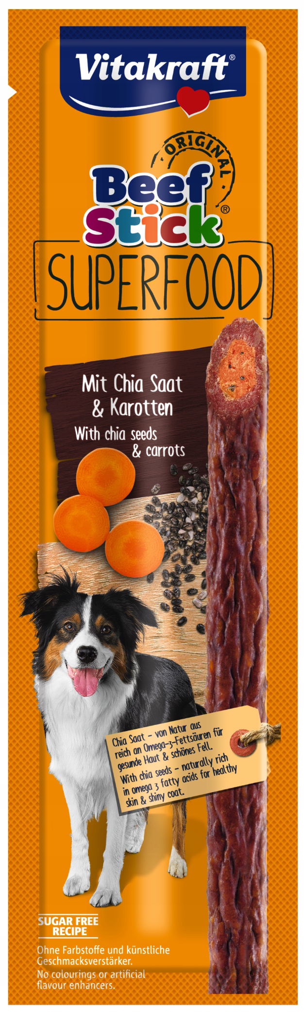 Vitakraft Beef Stick superfood mrkva a chia 25g