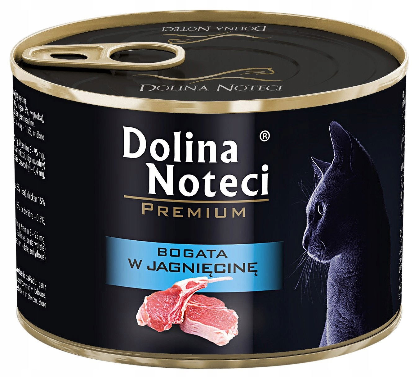 Vlhké krmivo Dolina Noteci Bohaté na jahňacie mäso pre mačky 185 g