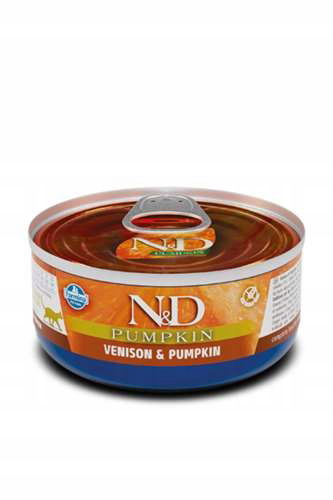 Vlhké krmivo pre mačky FarminaN&D Prime Cat jeleň, tekvica Adult 70 g