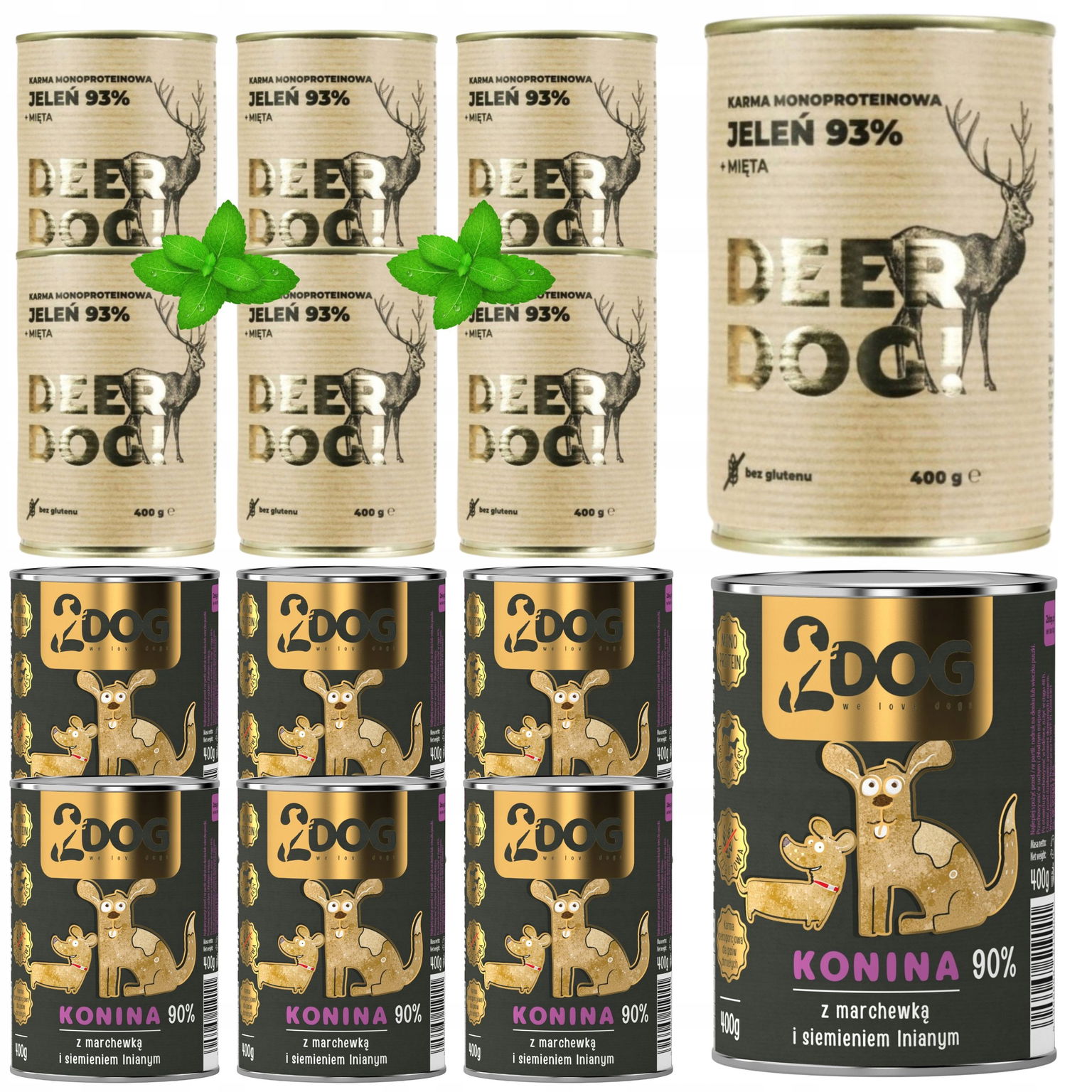 Vlhké krmivo pre psa 2Dog kone jeleň 400g Hypoalergénna Monoproteínová