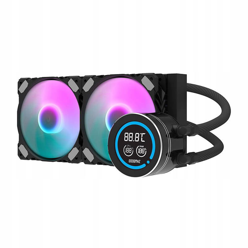 Vodné chladenie Darkflash DN-D240 240 mm Argb Pwm Pre Cpu Tiché