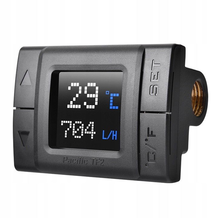 Vodné chladenie – TF2 LCD monitor Temp,