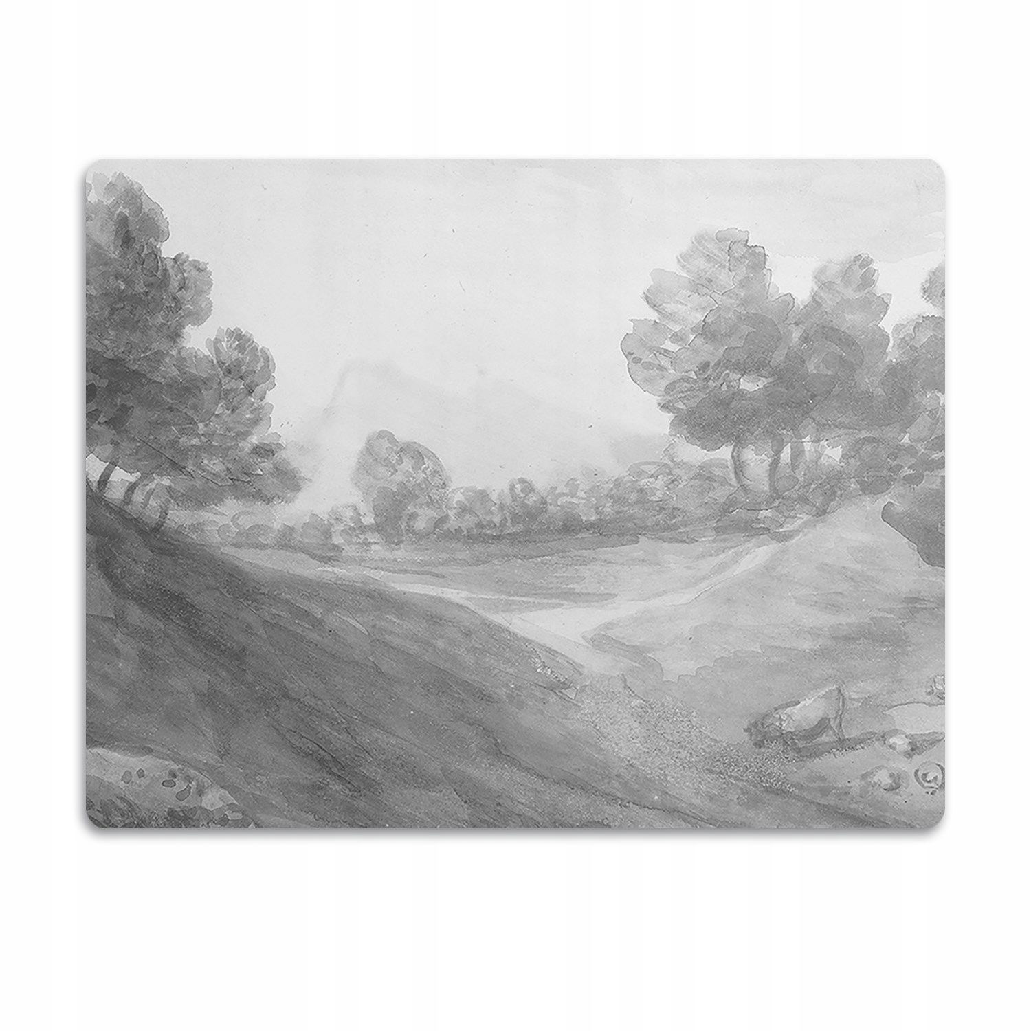 Vodotesná podložka pod misku Šedá krajina 60x40 cm