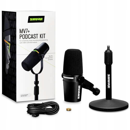 Vokálny dynamický mikrofón Shure MV7+K-BNDL