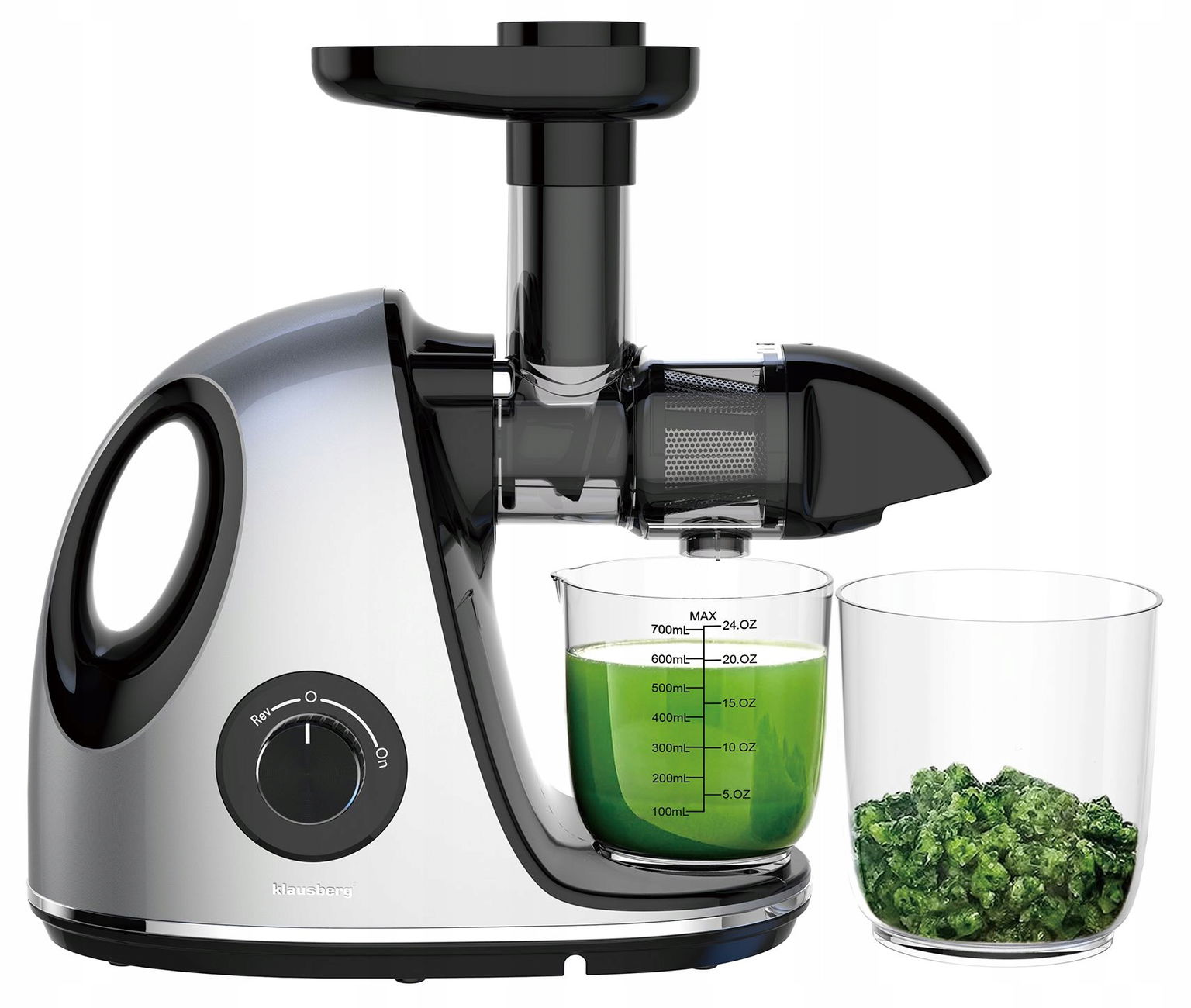 Voľneotáčkový odšťavovač 150 W Šťava z ovocia Cold Press Klausberg 7863
