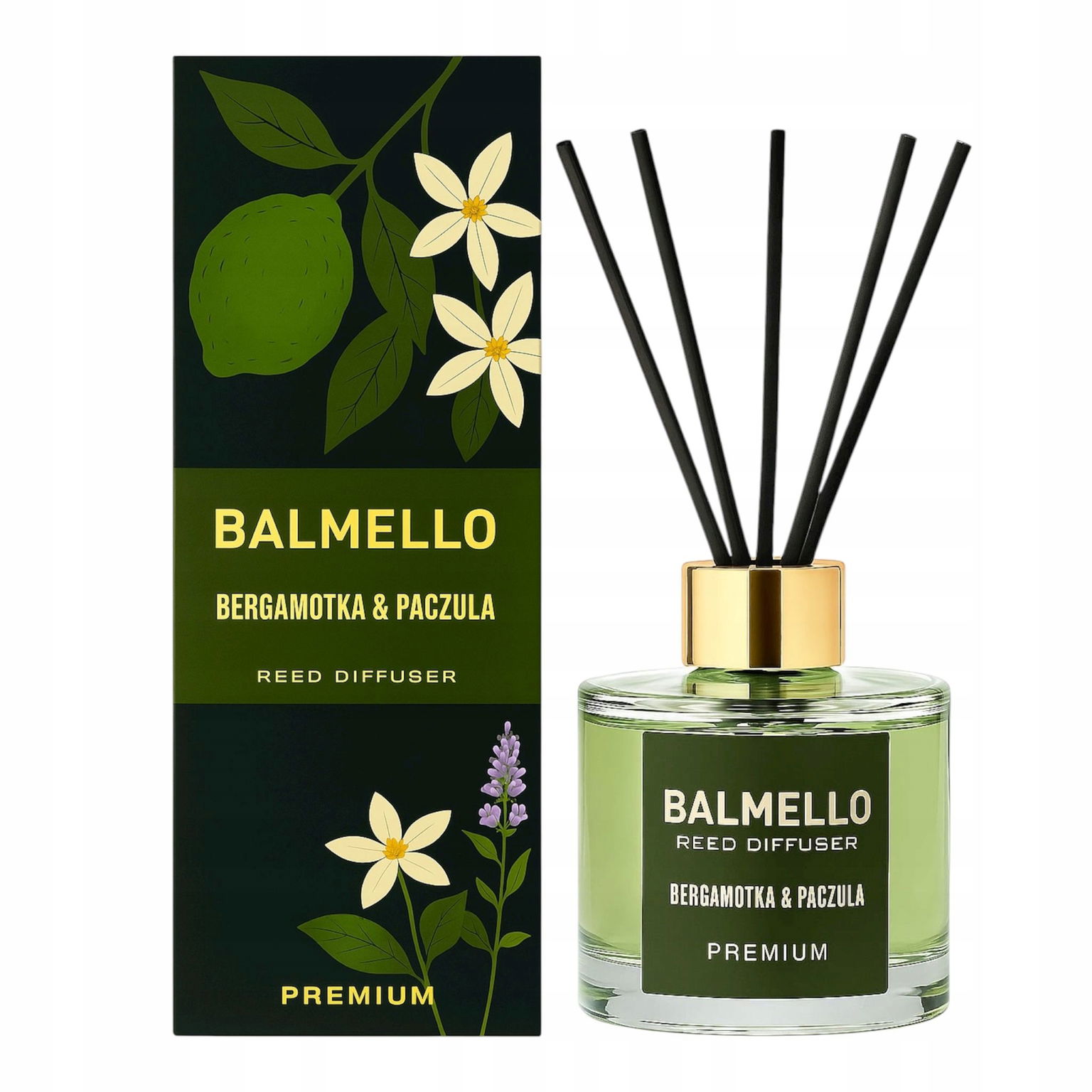Vôňa do domu Bergamotka & Paczula Balmello Premium 120 ml Darček