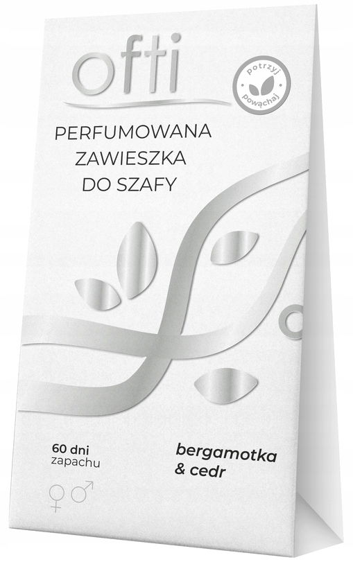 Voňavý Parfumovaný Prívesok Do Skrine Na 60 Dní, Bergamot, Céder Ofti
