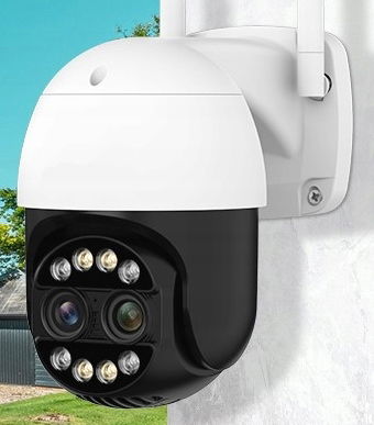 Vonkajšia otočná Ip kamera Wifi 4MP 8xZoom Dual