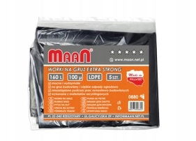 Vrecia na odpadky Extra Strong 160L 5 ks Maan