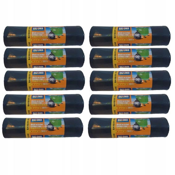 Vrecia Na Odpadky Ldpe 360L 100 Kusov 10 roliek