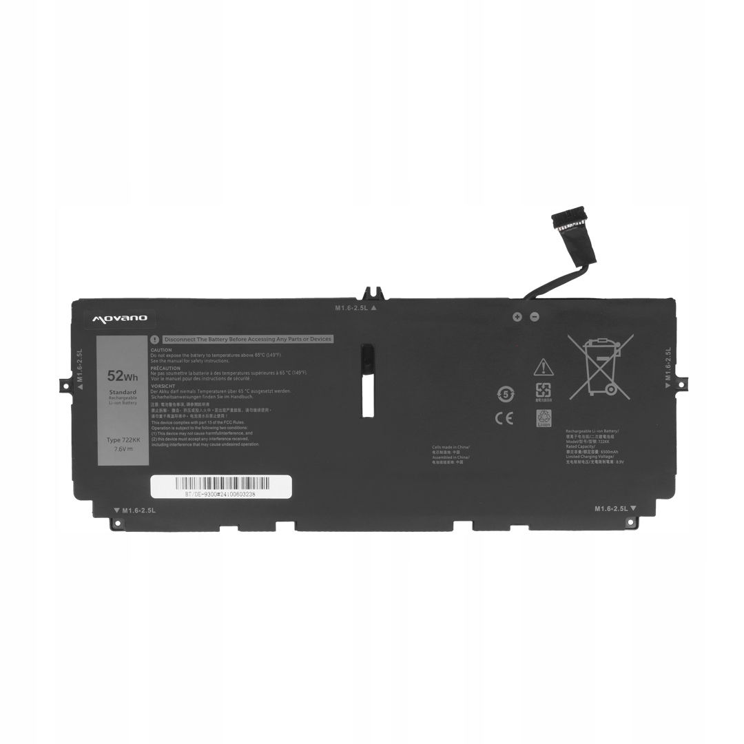 Výkonná Batéria 722KK pre Dell Xps 13 9300, 9310, 9380