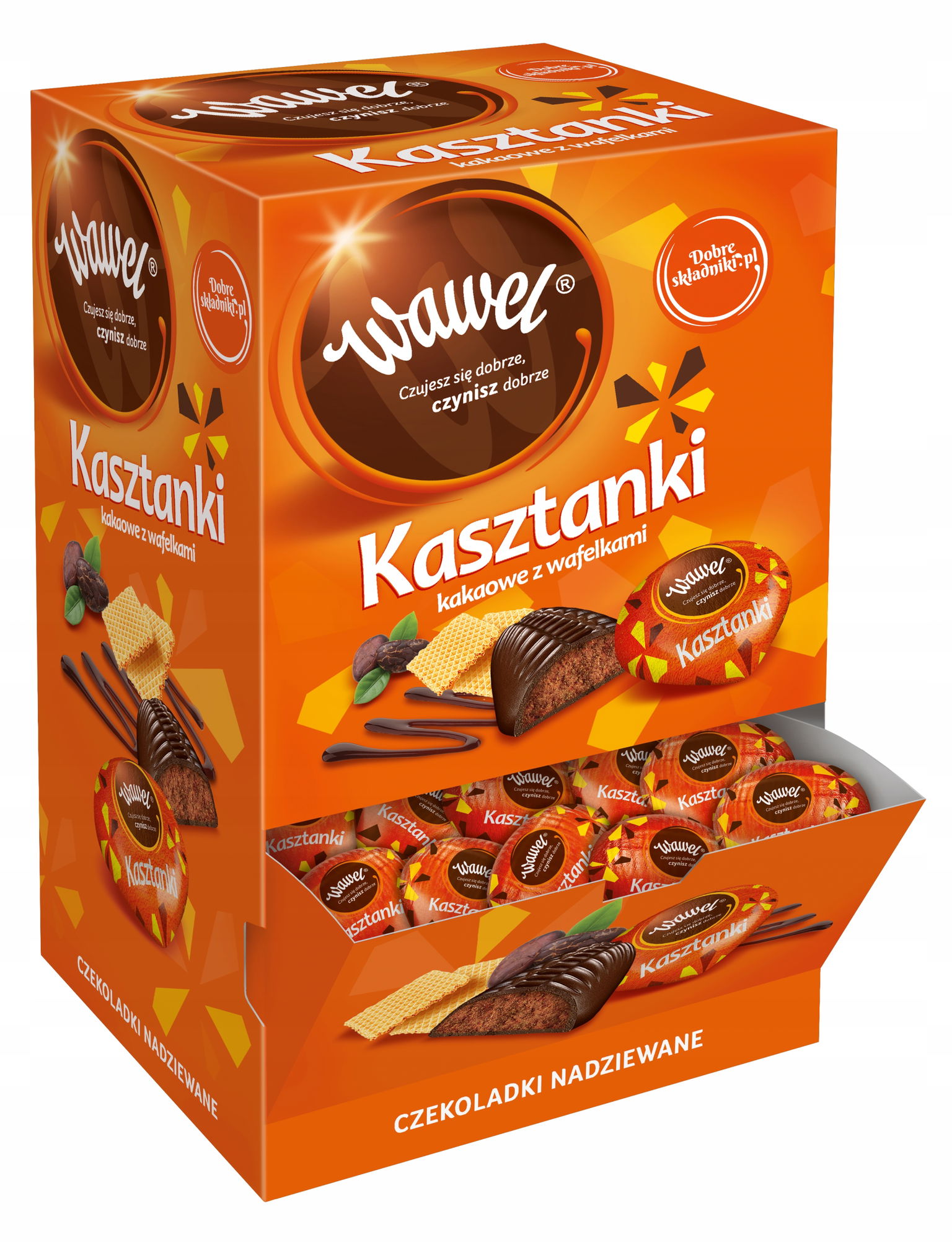 Wawel Kakaové gaštany s oblátkami Čokolády plnené 2,3 kg/EX